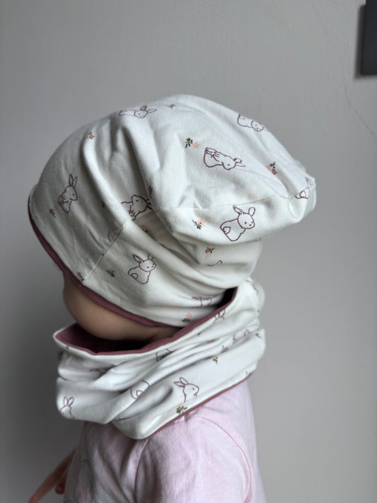 Prehodna kapa in šal za punce